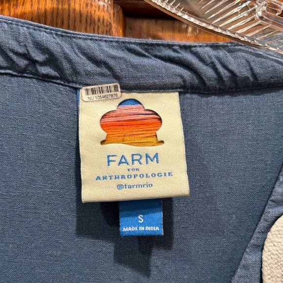 Farm Rio Anthropologie Embroidered Long-Sleeve Dress - Picture 4 of 4